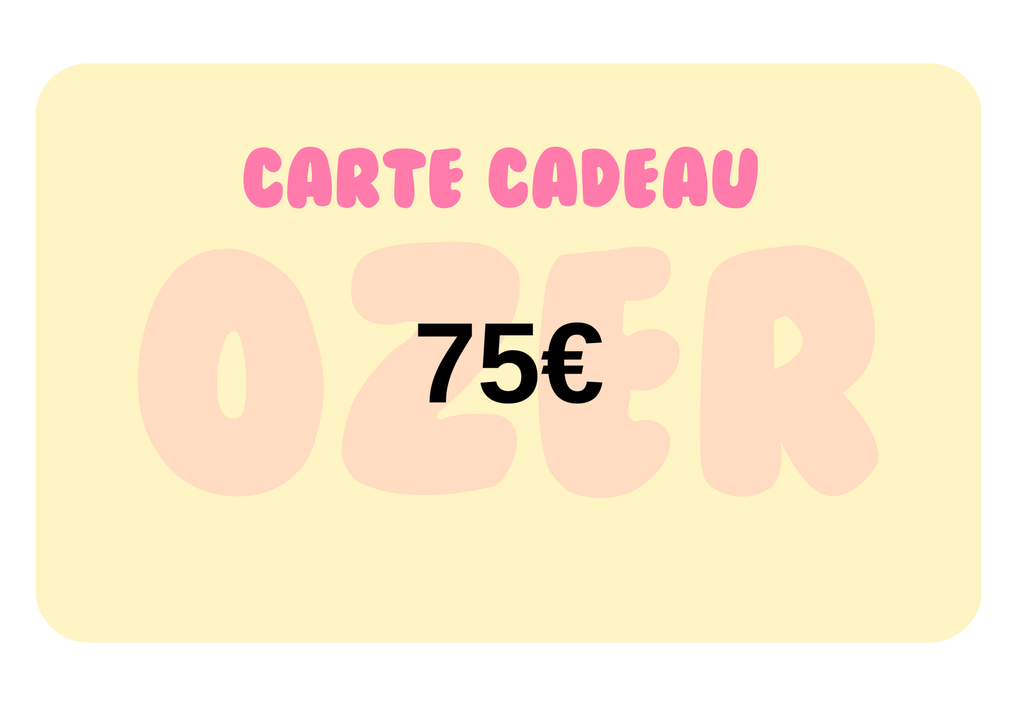 Carte Cadeau 75€