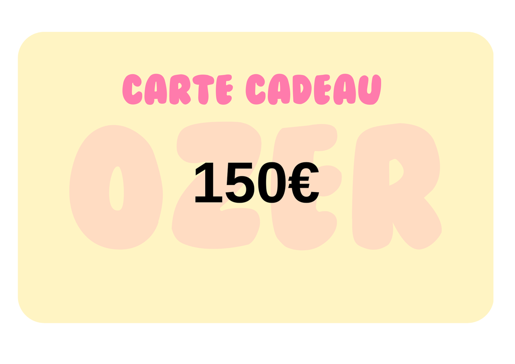 Carte cadeau 150€