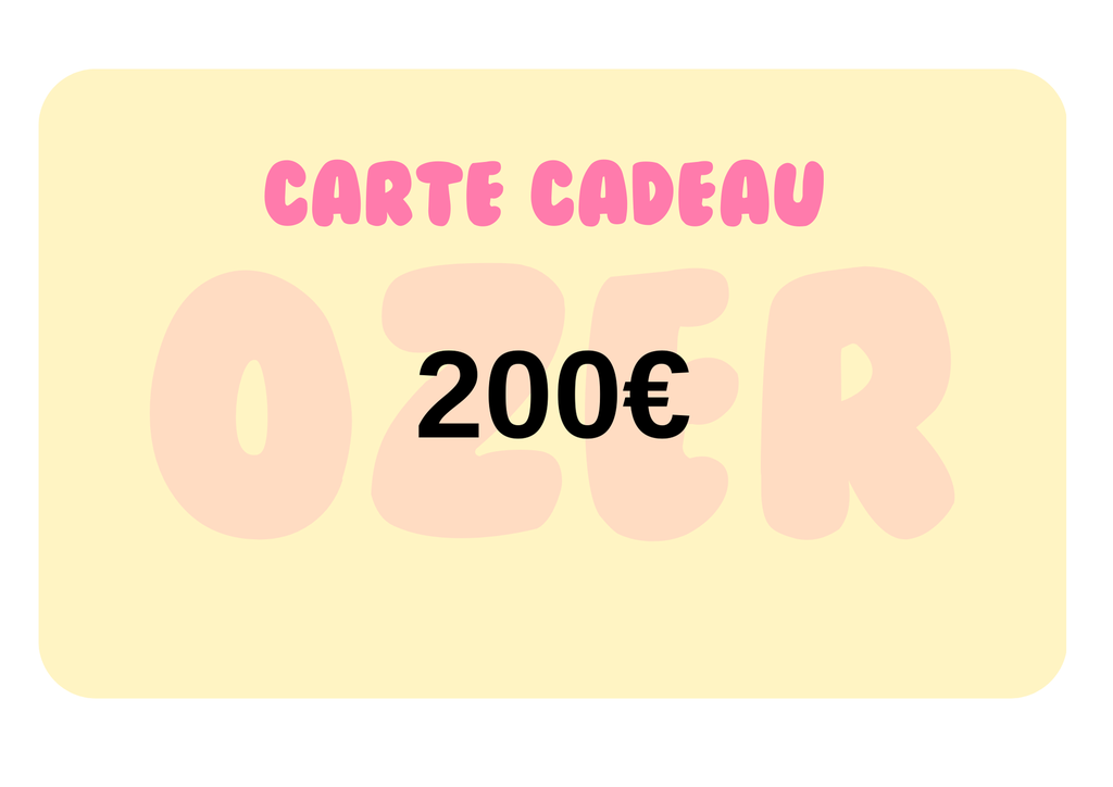 Carte Cadeau 200€